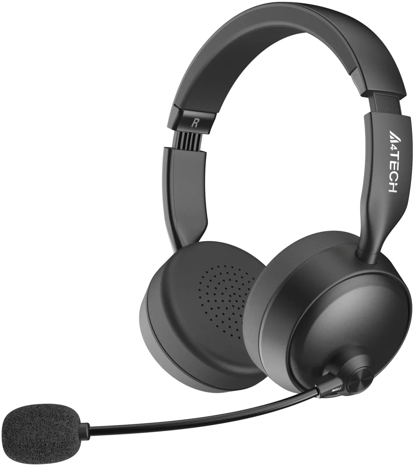 Наушники с микрофоном A4Tech BH230 черный мониторные BT оголовье BH230 BLACK - фото 2