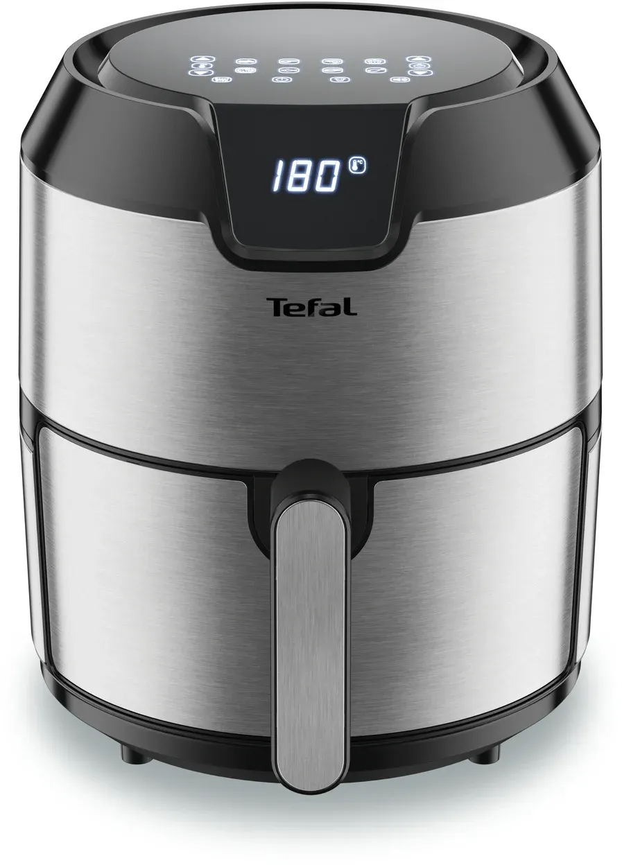 Аэрогриль Tefal Easy Fry Deluxe EY401D15 4.2л 1500Вт серебристый/черный 1510001458 - фото 1