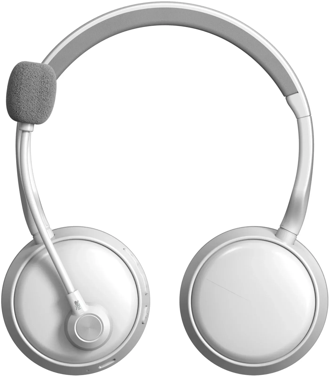 Наушники с микрофоном A4Tech BH230 белый/серый мониторные BT оголовье BH230 WHITE - фото 4