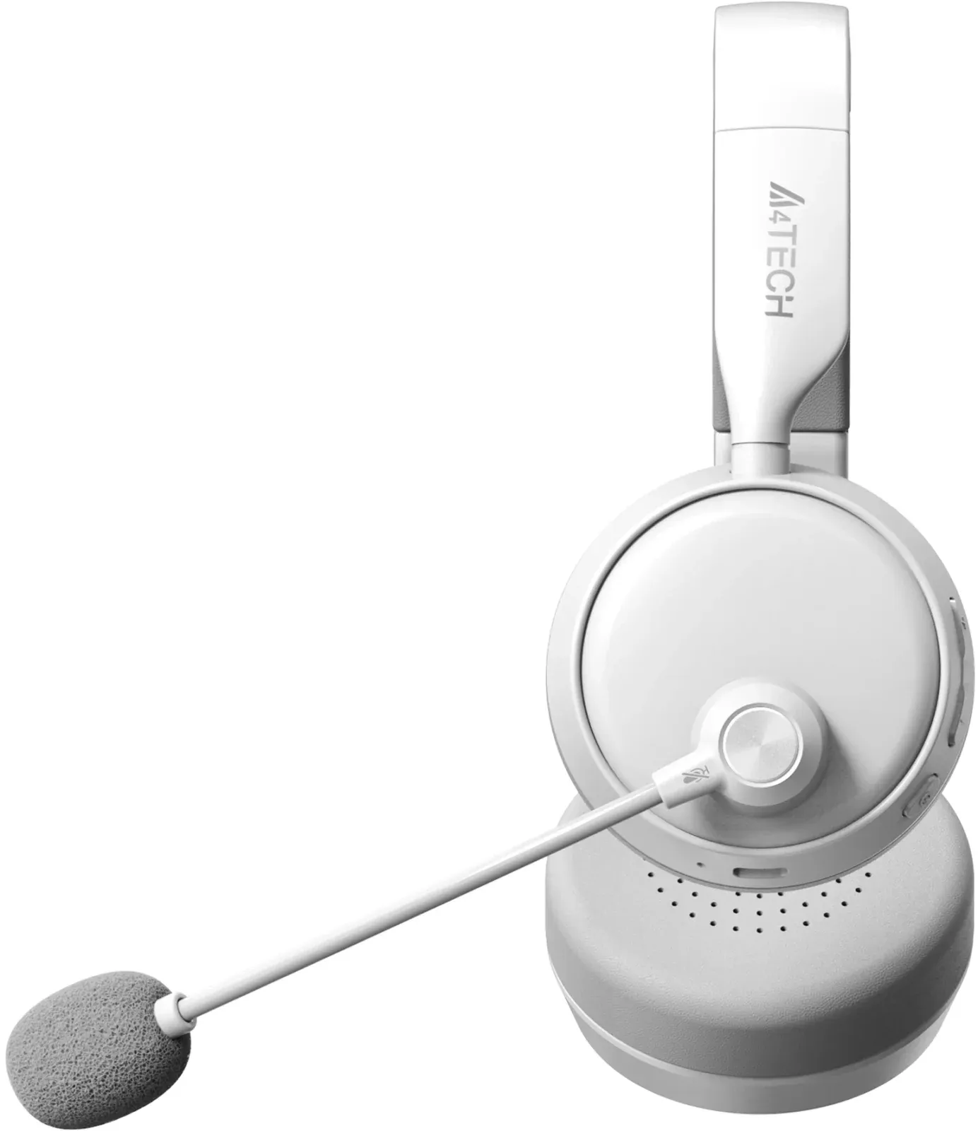 Наушники с микрофоном A4Tech BH230 белый/серый мониторные BT оголовье BH230 WHITE - фото 8