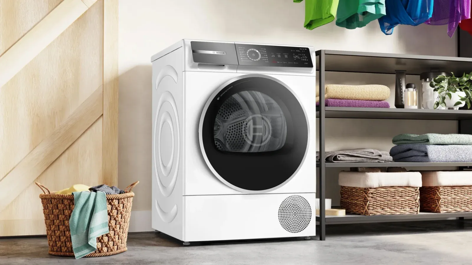 Сушильная машина Bosch Serie 8 WQB245B0ME пан.англ. кл.энер.:A+++ макс.загр.:9кг белый - фото 5