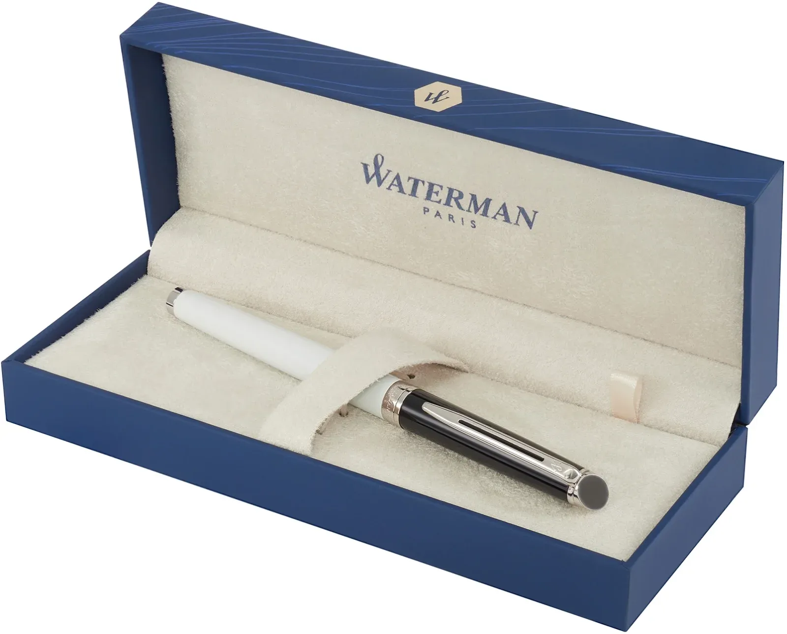 Ручка роллер Waterman Hemisphere Colour Blocking 2202845 черн/белый F черн. черн. подар.кор. - фото 3