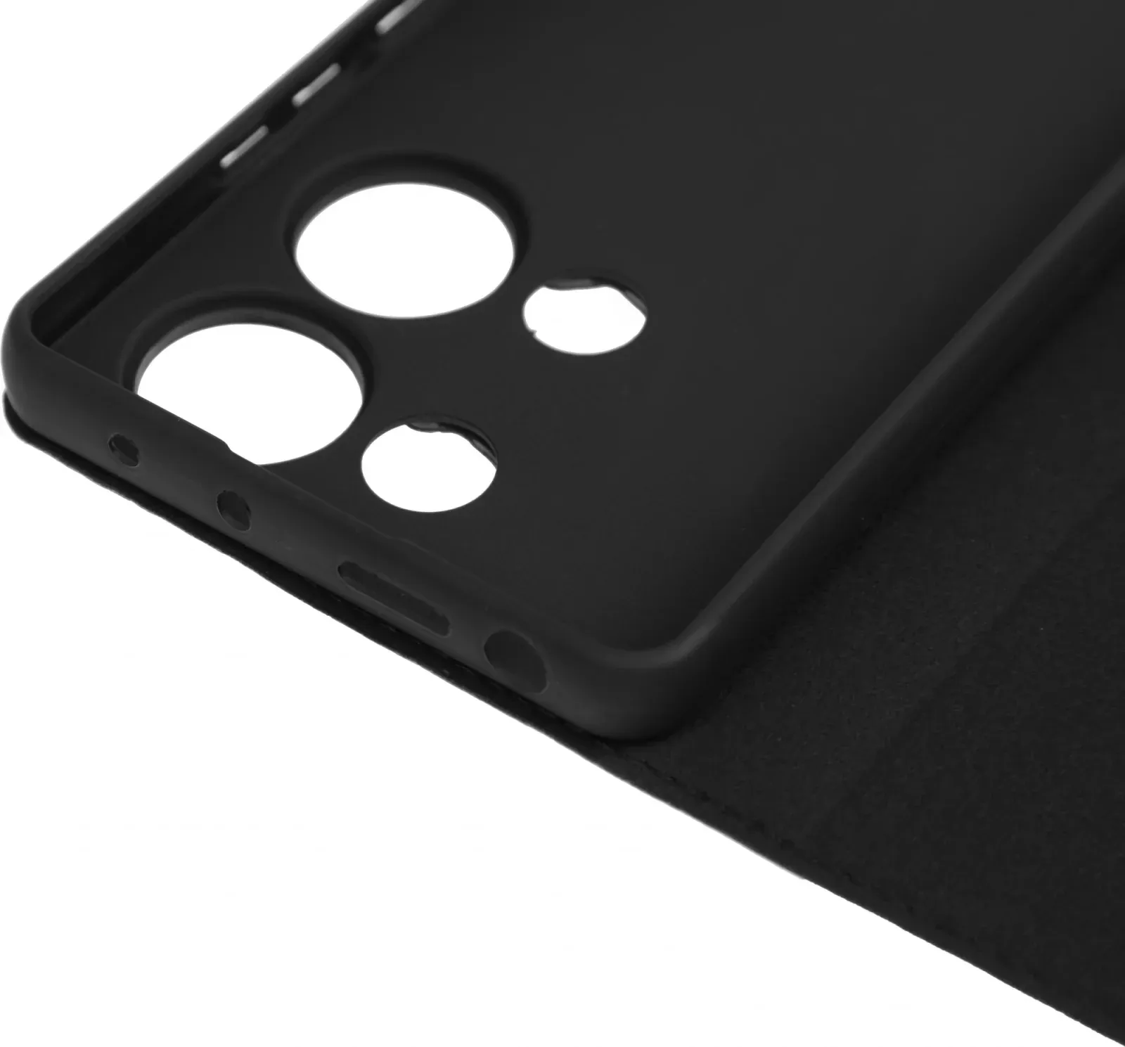 Чехол флип-кейс BoraSCO для Xiaomi Redmi Note 13 Pro 4G Book Case черный 72995 - фото 8