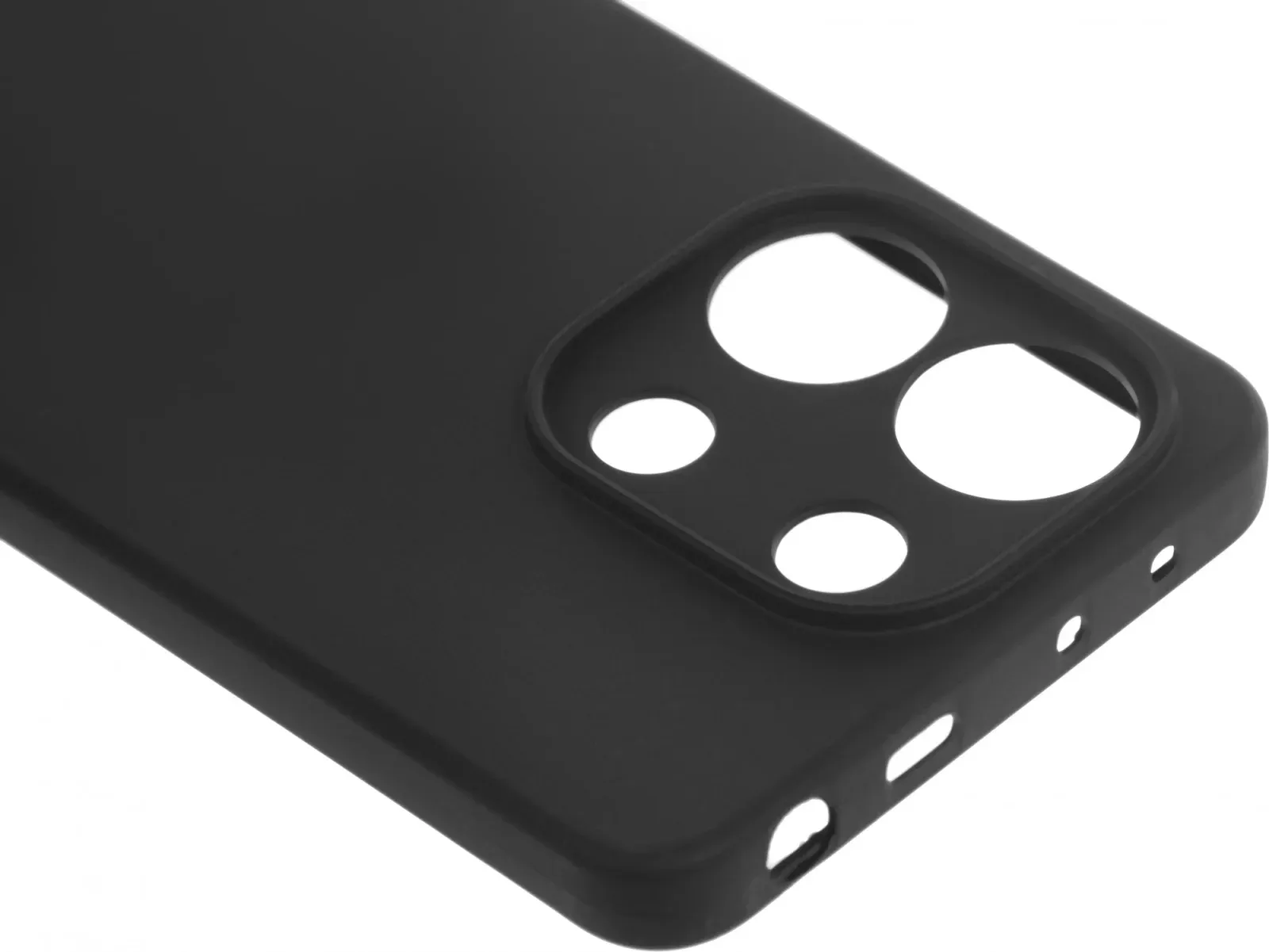 Чехол клип-кейс BoraSCO для Xiaomi Redmi Note 13 4G Silicone Case черный 73005 - фото 5