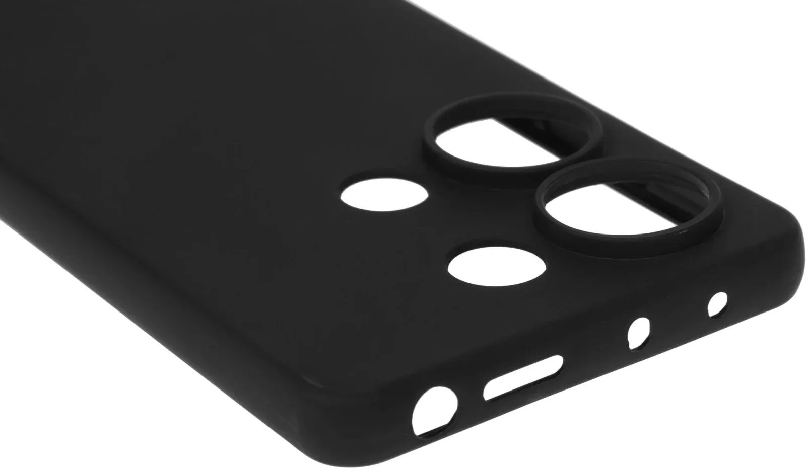 Чехол клип-кейс BoraSCO для Xiaomi Redmi Note 13 Pro 4G Silicone Case черный 73006 - фото 7