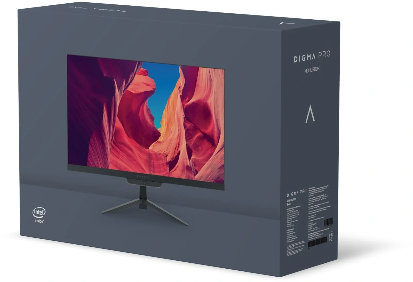 Моноблок Digma Pro Base 23.8 Full HD i3 12100 3.3 8Gb SSD512Gb UHDG 730 CR Windows 11 Pro GbitEth WiFi BT 90W клавиатура мышь Cam черный 1920x1080 - фото 2