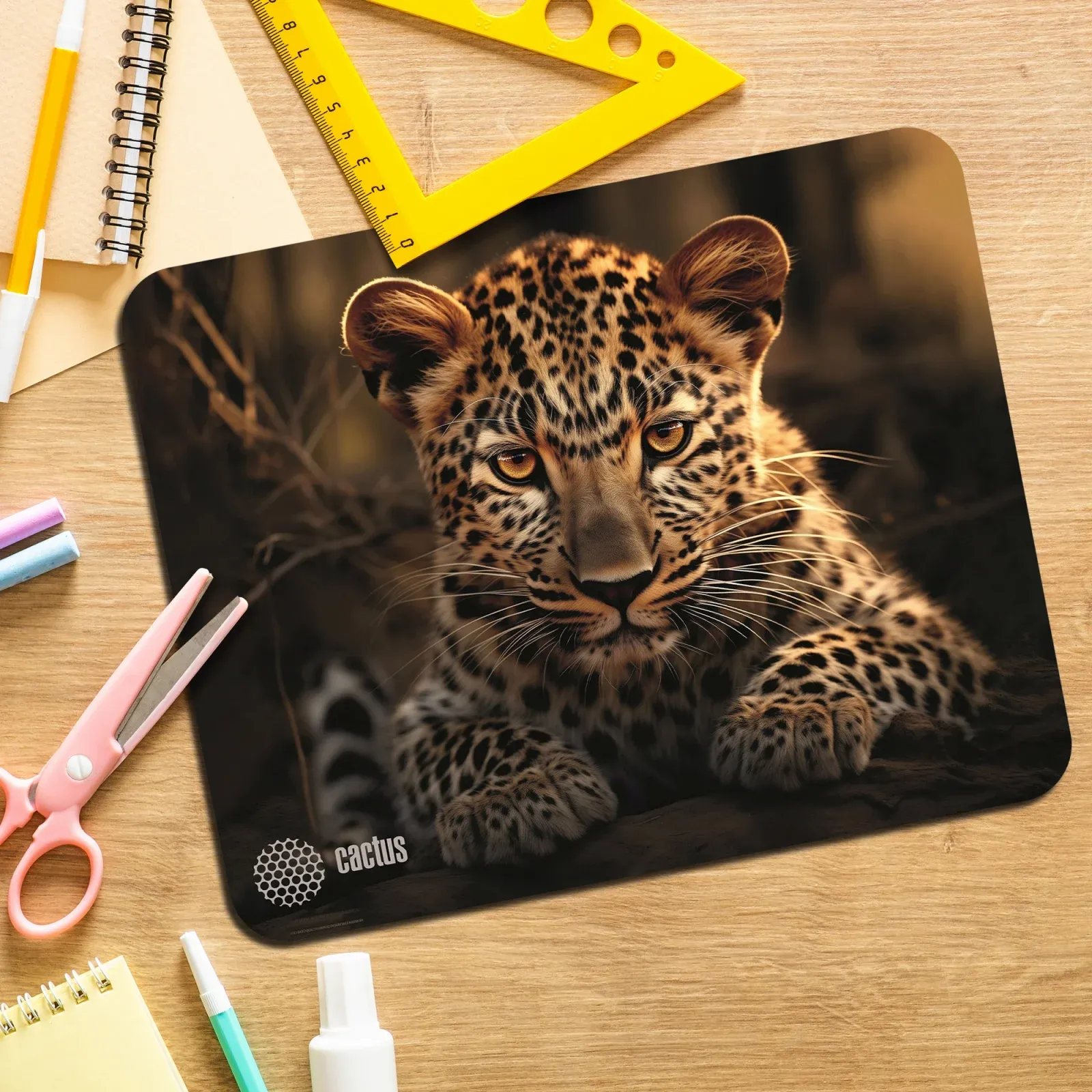 Коврик для мыши Cactus Leopard рисунок 250x200x3мм CS-MP-D06S - фото 7