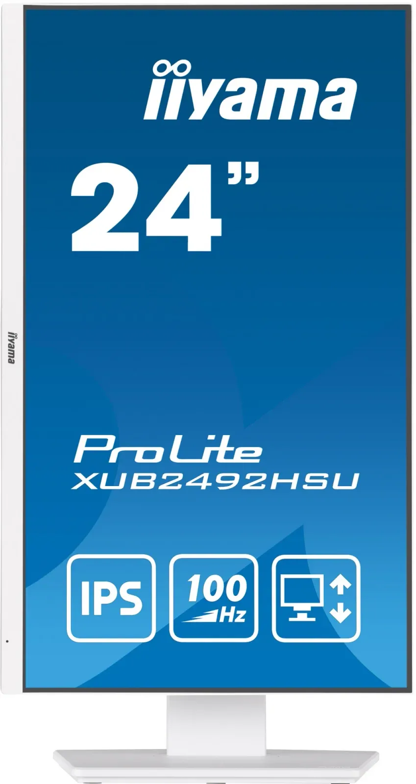 Монитор Iiyama 23.8 ProLite XUB2492HSU-W6 белый IPS LED 0.4ms 16:9 HDMI M/M матовая HAS Piv 250cd 178гр/178гр 1920x1080 100Hz DP FHD USB 4.9кг - фото 2