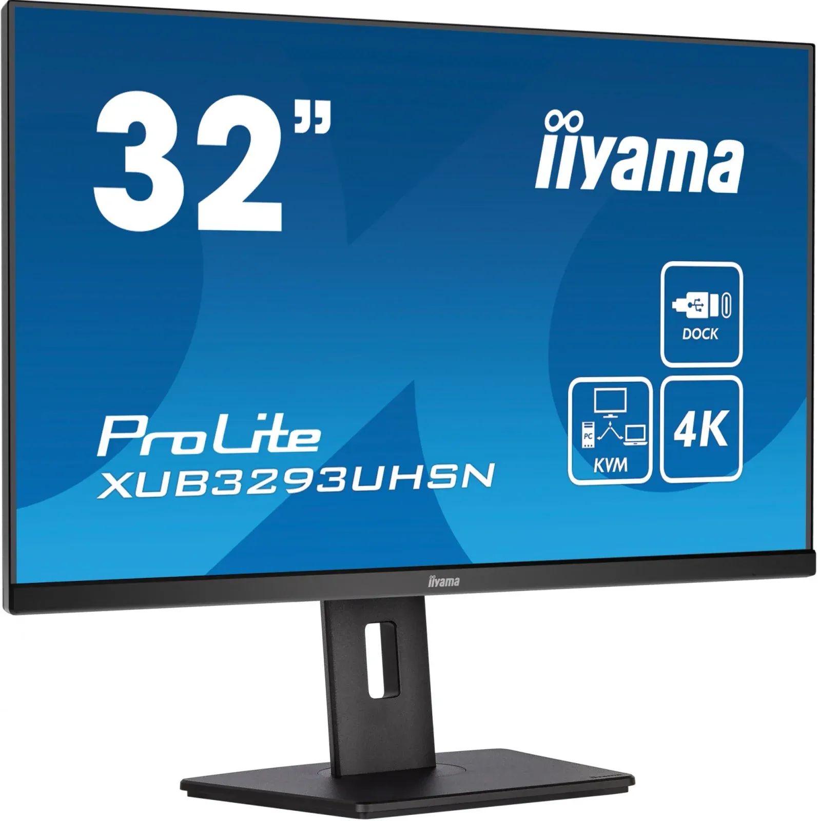 Монитор Iiyama 31.5 XUB3293UHSN-B5 черный IPS LED 16:9 HDMI M/M матовая HAS Piv 350cd 178гр/178гр 3840x2160 60Hz DP 4K USB 9.9кг - фото 2