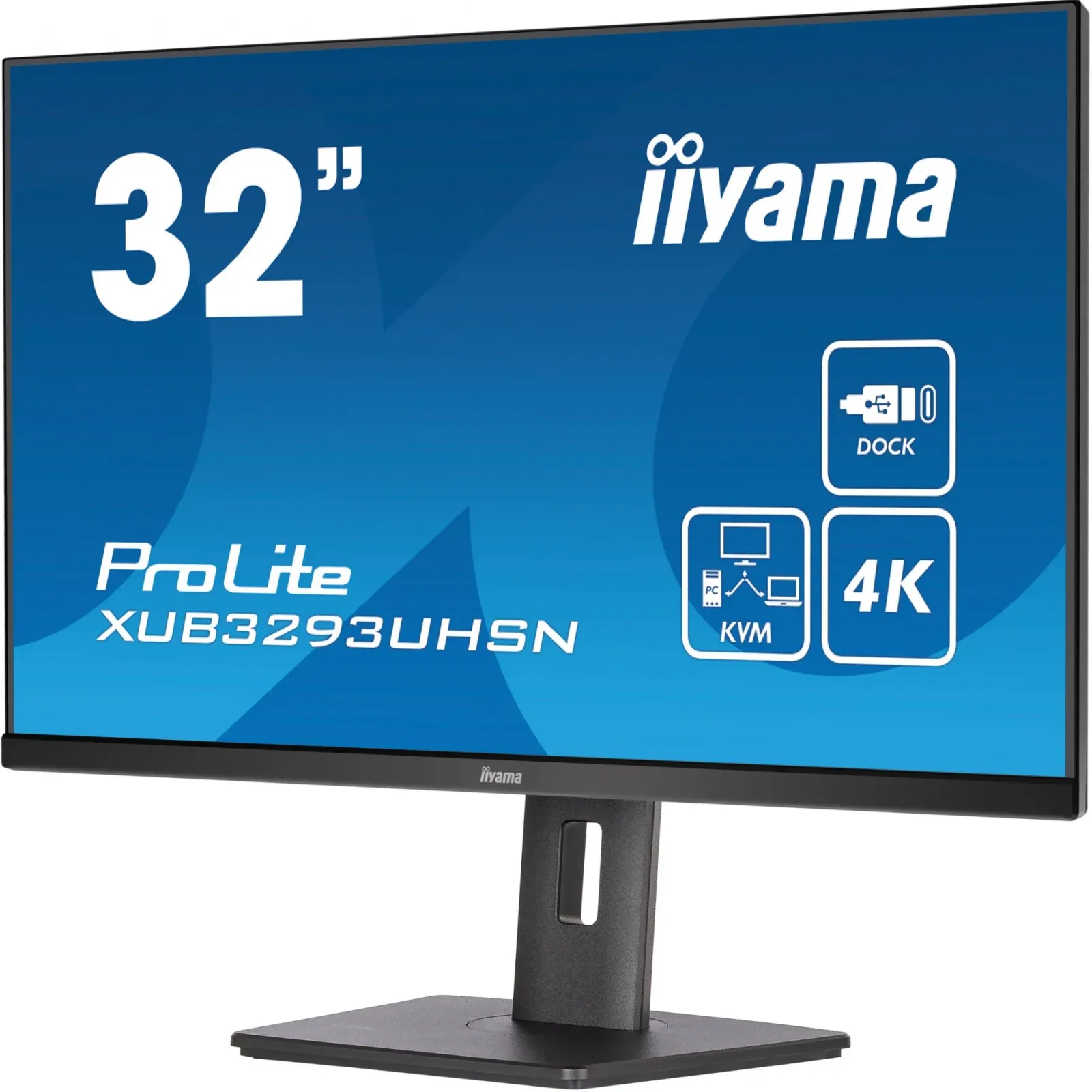 Монитор Iiyama 31.5 XUB3293UHSN-B5 черный IPS LED 16:9 HDMI M/M матовая HAS Piv 350cd 178гр/178гр 3840x2160 60Hz DP 4K USB 9.9кг - фото 4