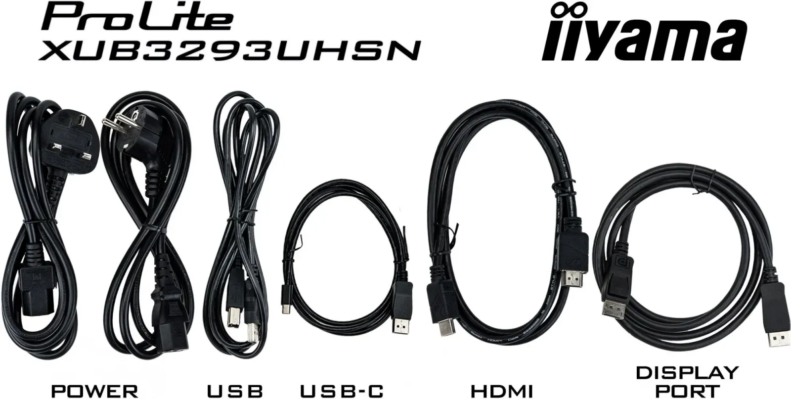 Монитор Iiyama 31.5 XUB3293UHSN-B5 черный IPS LED 16:9 HDMI M/M матовая HAS Piv 350cd 178гр/178гр 3840x2160 60Hz DP 4K USB 9.9кг - фото 8