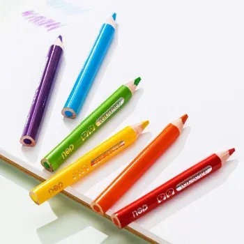 Карандаши цв. Deli EC134-24 Color Kids 5мм ассорти 24цв. коробка/европод. 24шт 24 карандаша - фото 6