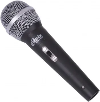 Микрофон проводной Ritmix RDM-150 4м черный/серебристый - фото 6