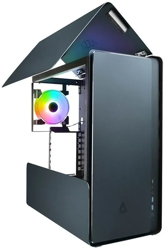 Корпус Azza Cast черный без БП ATX 3x120mm 2x140mm 2xUSB3.0 audio bott PSU - фото 5