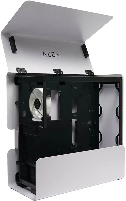 Корпус Azza Cast белый без БП ATX 3x120mm 2x140mm 2xUSB3.0 audio bott PSU - фото 4