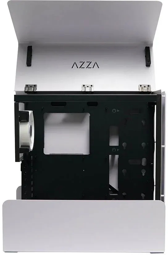 Корпус Azza Cast белый без БП ATX 3x120mm 2x140mm 2xUSB3.0 audio bott PSU - фото 5