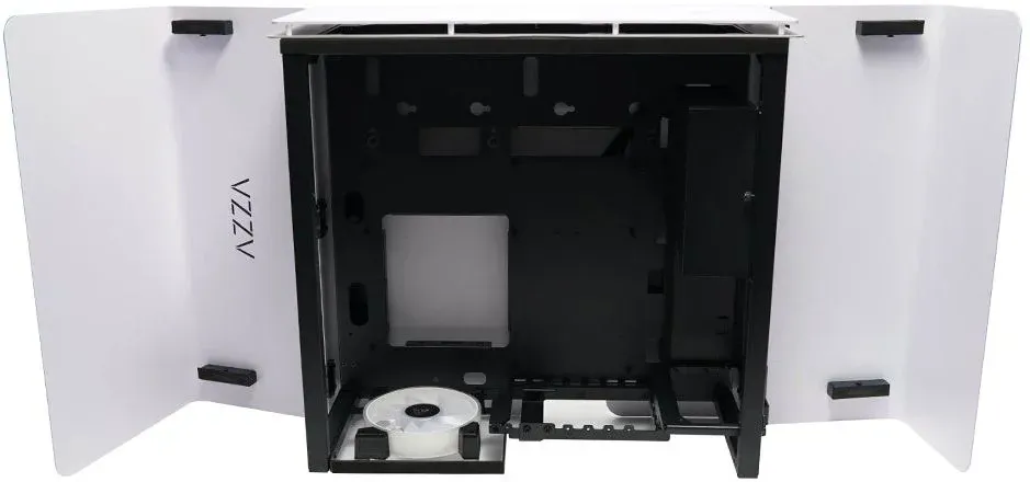 Корпус Azza Cast белый без БП ATX 3x120mm 2x140mm 2xUSB3.0 audio bott PSU - фото 7