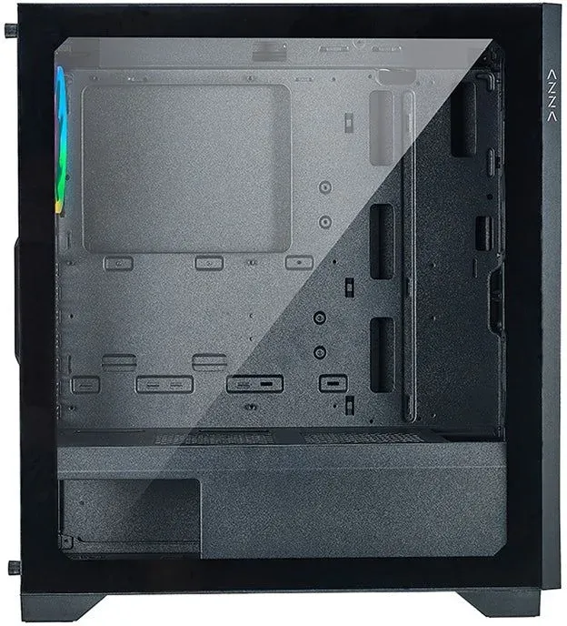 Корпус Azza Hive черный без БП ATX 8x120mm 5x140mm 2xUSB2.0 1xUSB3.0 audio bott PSU - фото 6