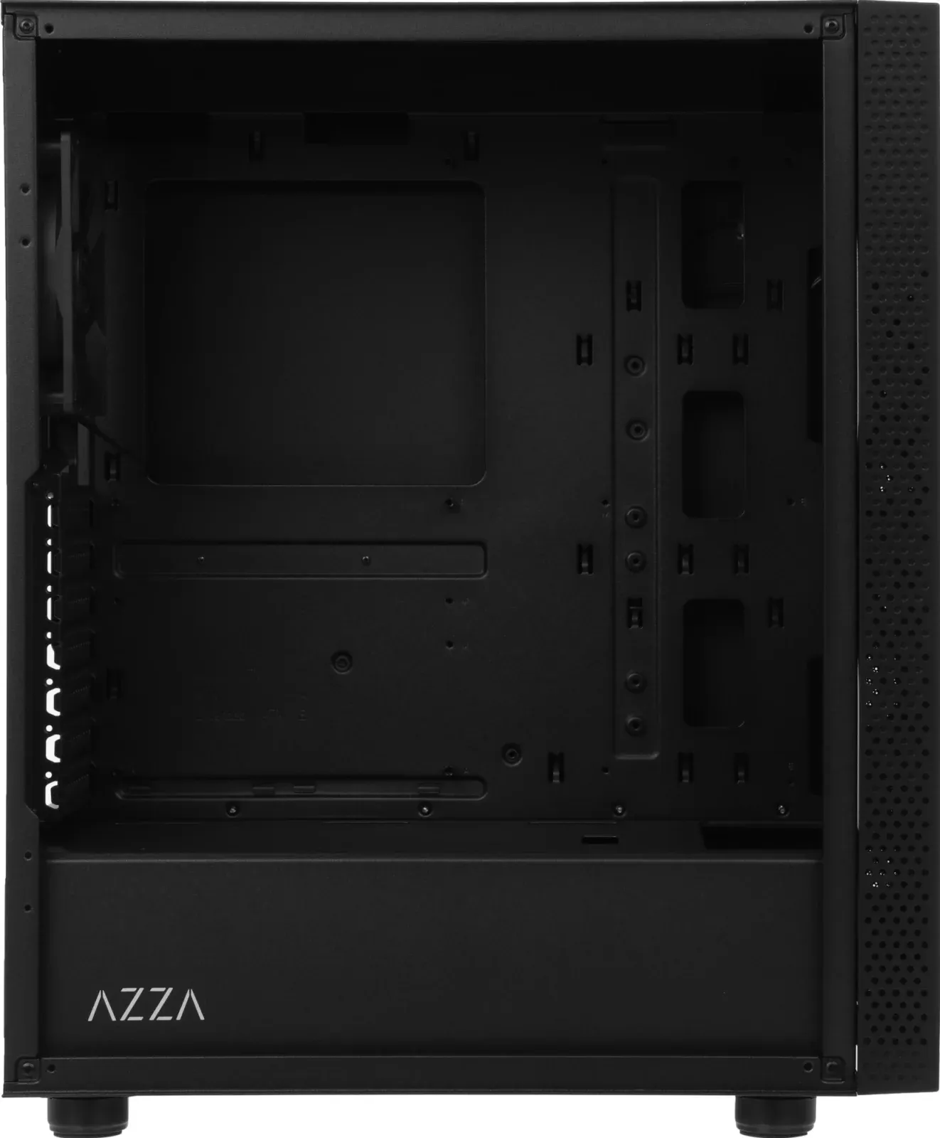 Корпус Azza Celesta F черный без БП ATX 5x120mm 5x140mm 2xUSB2.0 1xUSB3.0 audio bott PSU - фото 5