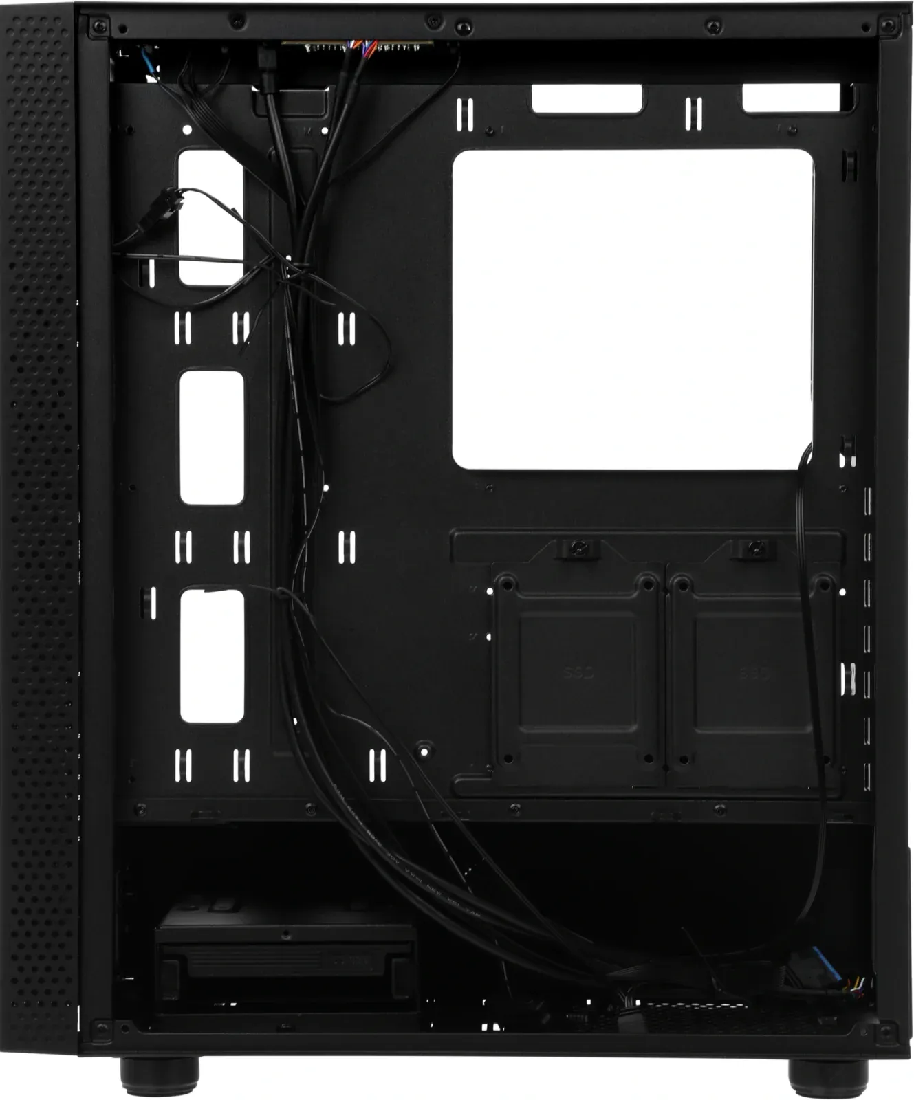 Корпус Azza Celesta F черный без БП ATX 5x120mm 5x140mm 2xUSB2.0 1xUSB3.0 audio bott PSU - фото 6