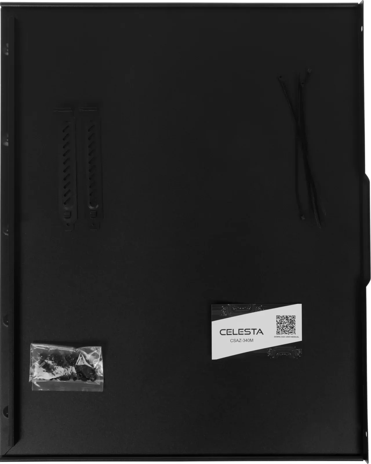 Корпус Azza Celesta F черный без БП ATX 5x120mm 5x140mm 2xUSB2.0 1xUSB3.0 audio bott PSU - фото 8