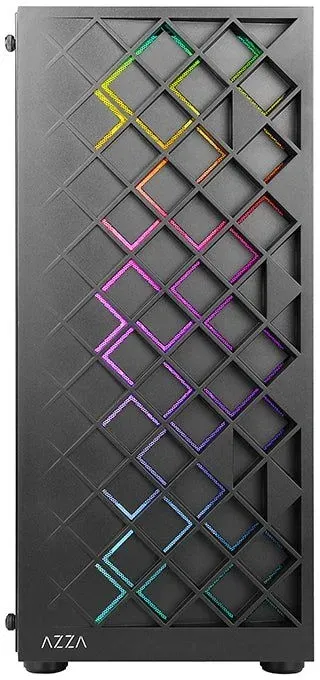 Корпус Azza Spectra черный без БП ATX 7x120mm 2x140mm 2xUSB2.0 1xUSB3.0 audio bott PSU - фото 3