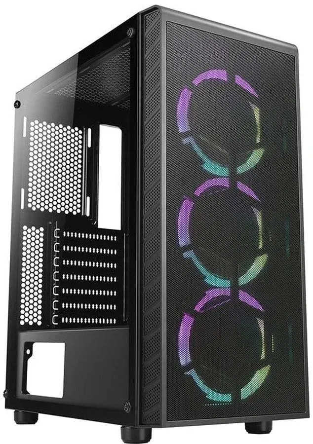 Корпус Azza Prime 360E черный без БП ATX 5x120mm 2x140mm 2xUSB3.0 audio bott PSU - фото 1
