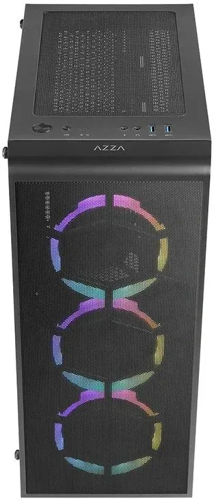 Корпус Azza Prime 360E черный без БП ATX 5x120mm 2x140mm 2xUSB3.0 audio bott PSU - фото 2