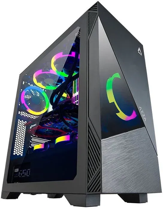 Корпус Azza Eclipse черный без БП ATX 9x120mm 5x140mm 2xUSB2.0 1xUSB3.0 audio bott PSU - фото 3