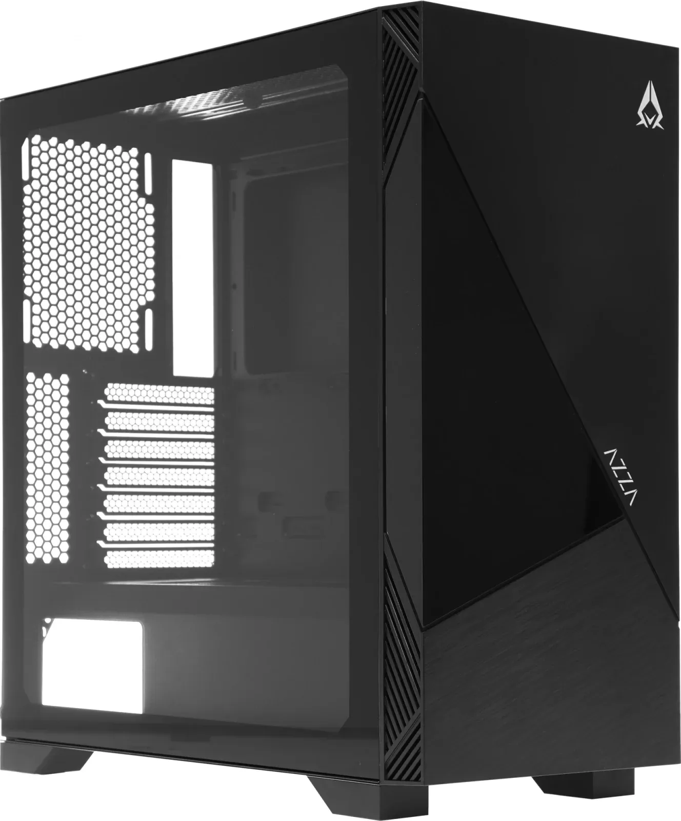 Корпус Azza Eclipse черный без БП ATX 9x120mm 5x140mm 2xUSB2.0 1xUSB3.0 audio bott PSU - фото 5