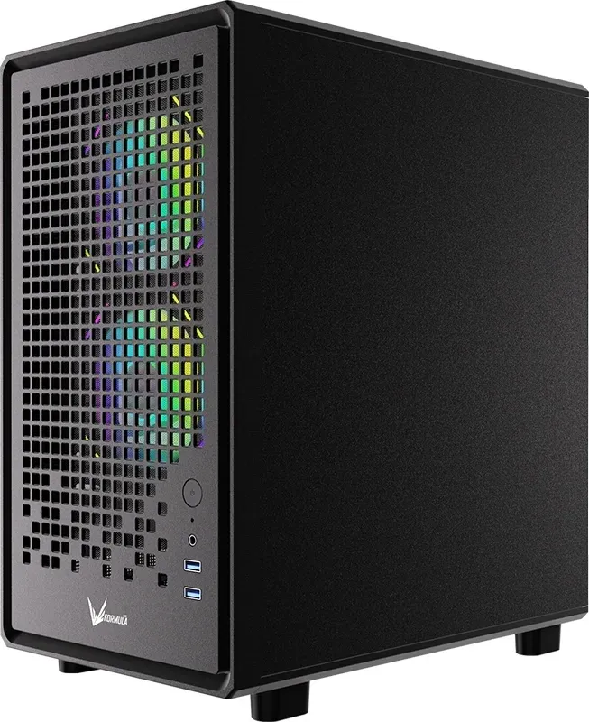 Корпус Formula Air Mesh G2 черный без БП mATX 4x120mm 2x140mm 2xUSB3.0 audio bott PSU - фото 2
