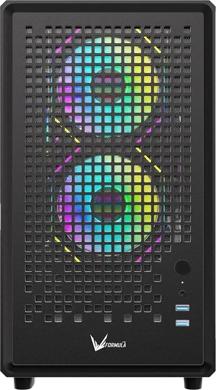 Корпус Formula Air Mesh G2 черный без БП mATX 4x120mm 2x140mm 2xUSB3.0 audio bott PSU - фото 5