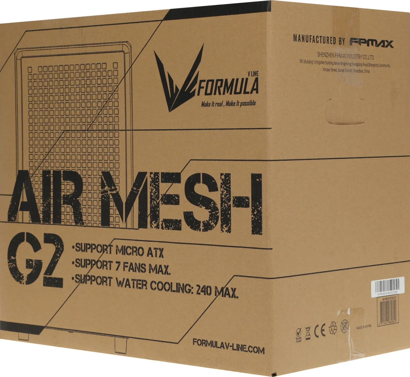 Корпус Formula Air Mesh G2 черный без БП mATX 4x120mm 2x140mm 2xUSB3.0 audio bott PSU - фото 6