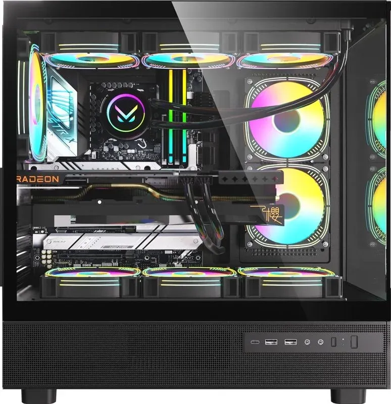 Корпус Formula Crystal Z8 COSMIC черный без БП ATX 3x120mm 5x140mm 1xUSB2.0 1xUSB3.0 1xUSB3.1 audio bott PSU - фото 2