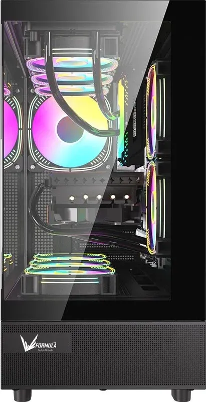 Корпус Formula Crystal Z8 COSMIC черный без БП ATX 3x120mm 5x140mm 1xUSB2.0 1xUSB3.0 1xUSB3.1 audio bott PSU - фото 3