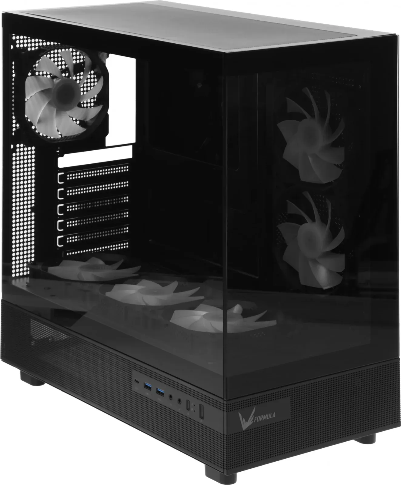 Корпус Formula Crystal Z8 COSMIC черный без БП ATX 3x120mm 5x140mm 1xUSB2.0 1xUSB3.0 1xUSB3.1 audio bott PSU - фото 6