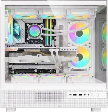Корпус Formula Crystal Z8 белый без БП ATX 11x120mm 4x140mm 1xUSB3.0 audio bott PSU - фото 7