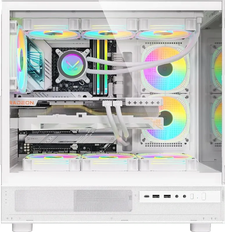 Корпус Formula Crystal Z8 COSMIC белый без БП ATX 3x120mm 5x140mm 1xUSB2.0 1xUSB3.0 1xUSB3.1 audio bott PSU - фото 2