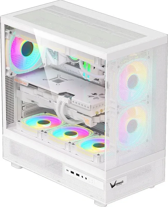 Корпус Formula Crystal Z8 COSMIC белый без БП ATX 3x120mm 5x140mm 1xUSB2.0 1xUSB3.0 1xUSB3.1 audio bott PSU - фото 4