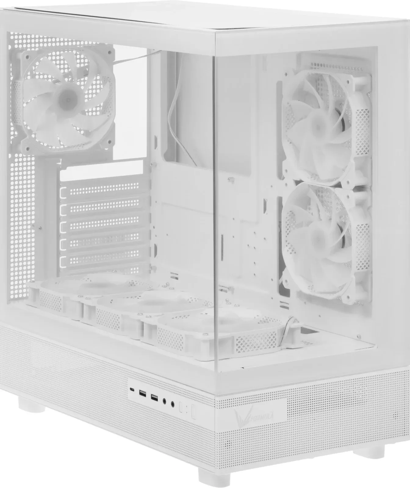 Корпус Formula Crystal Z8 COSMIC белый без БП ATX 3x120mm 5x140mm 1xUSB2.0 1xUSB3.0 1xUSB3.1 audio bott PSU - фото 6