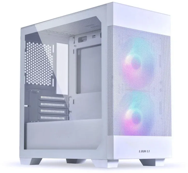 Корпус Lian-Li Lancool 205M Mesh белый без БП mATX 3x120mm 2x140mm 2xUSB3.0 audio bott PSU - фото 1