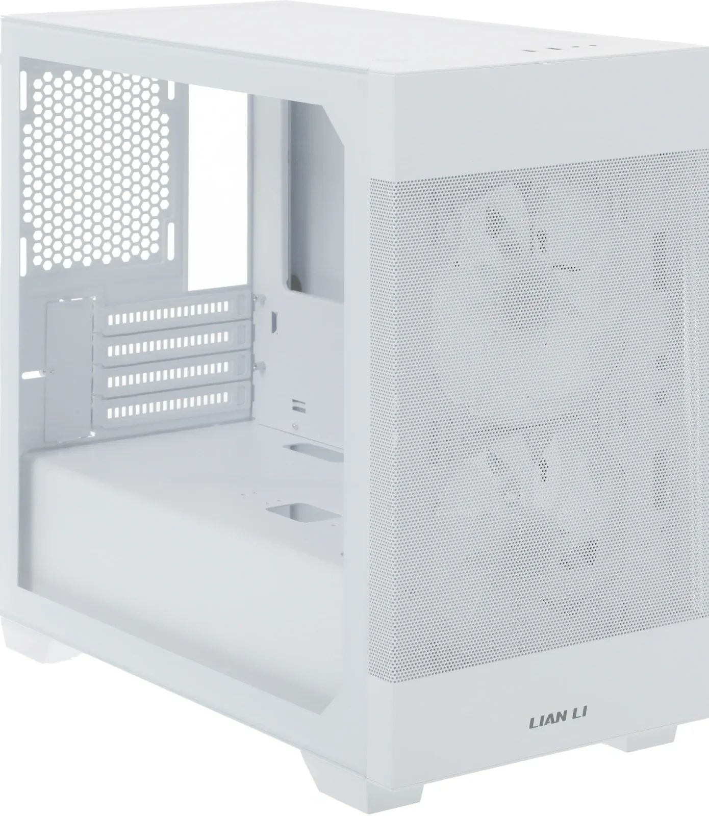 Корпус Lian-Li Lancool 205M Mesh белый без БП mATX 3x120mm 2x140mm 2xUSB3.0 audio bott PSU - фото 3