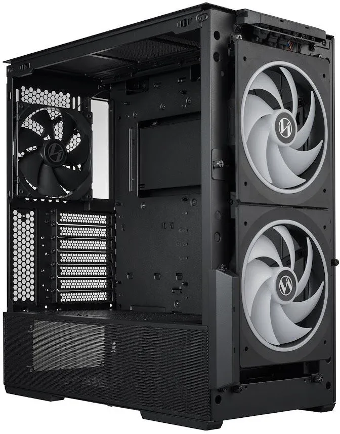 Корпус Lian-Li Lancool 216 черный без БП ATX 2x120mm 2x140mm 2xUSB3.0 audio bott PSU - фото 5