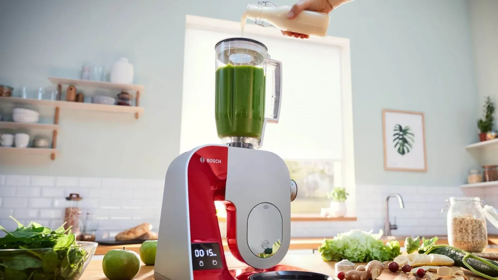 Кухонная машина Bosch Mum5 MUM5X планетар.вращ. 1000Вт красный/серый - фото 7