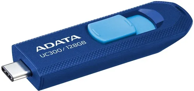 Флеш Диск A-Data 128GB Type-C UC300 ACHO-UC300-128G-RNB/BU USB3.2 синий/голубой, 128 ГБ - фото 3