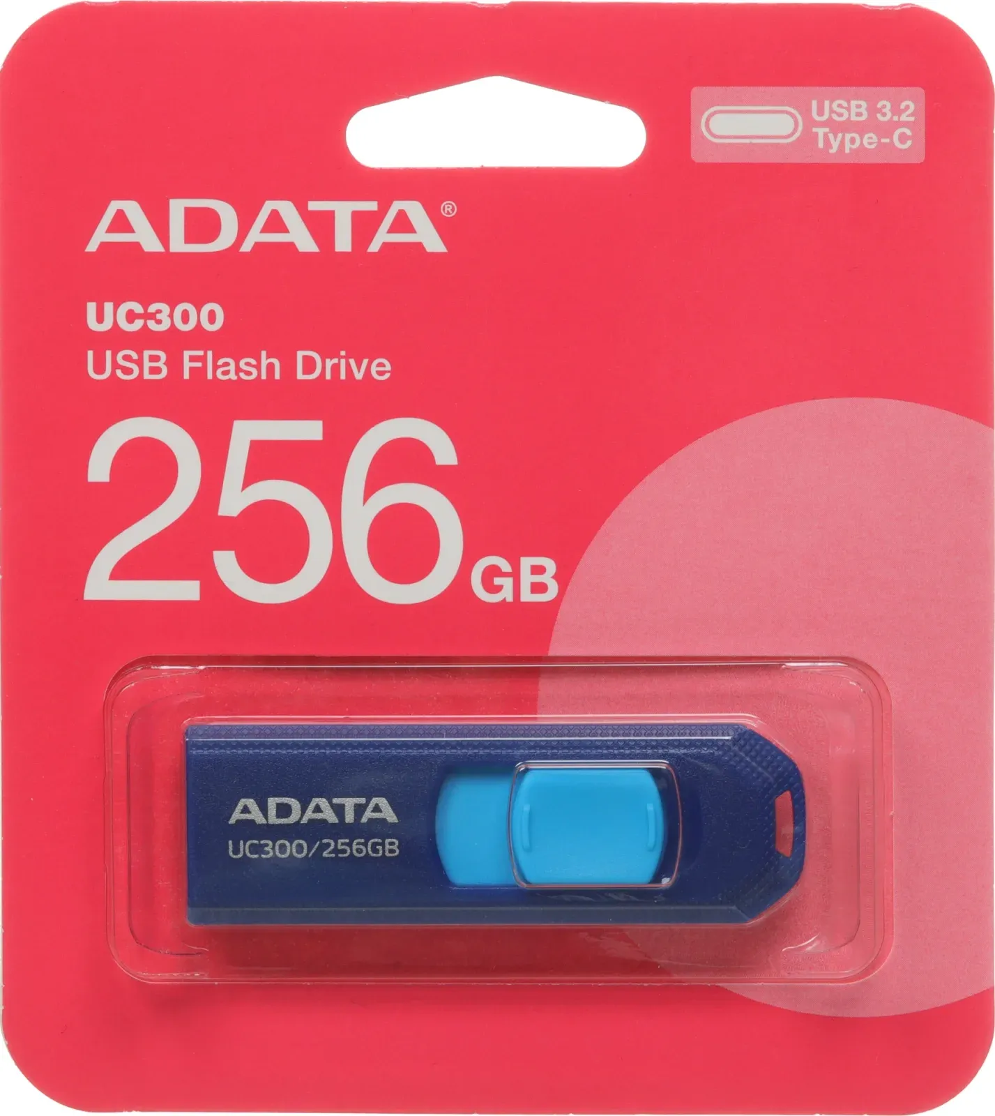 Флеш Диск A-Data 256GB Type-C UC300 ACHO-UC300-256G-RNB/BU USB3.2 синий/голубой, 256 ГБ - фото 5