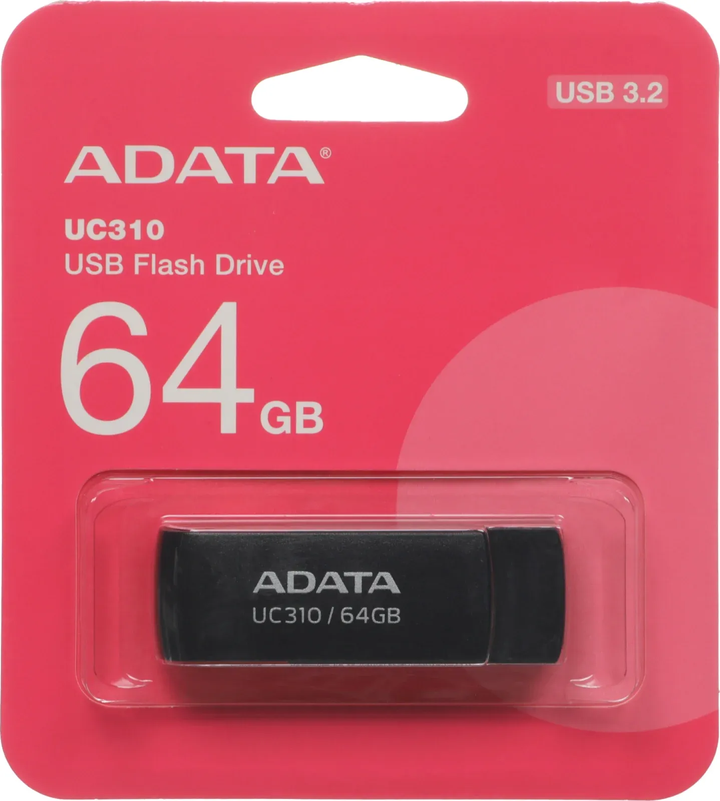 Флеш Диск A-Data 64GB UC310 UC310-64G-RBK USB3.2 черный, 64 ГБ - фото 4