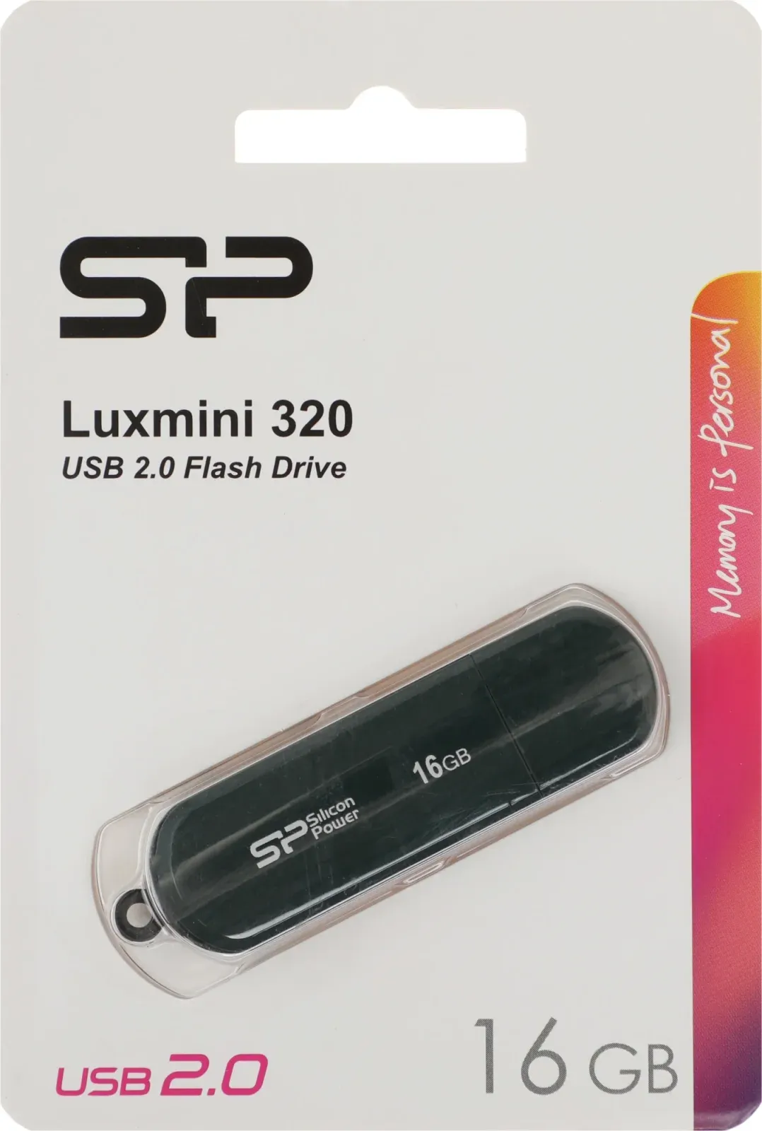 Флеш Диск Silicon Power 16GB LuxMini 320 SP016GBUF2320V1N USB2.0 зеленый, 16 ГБ - фото 2