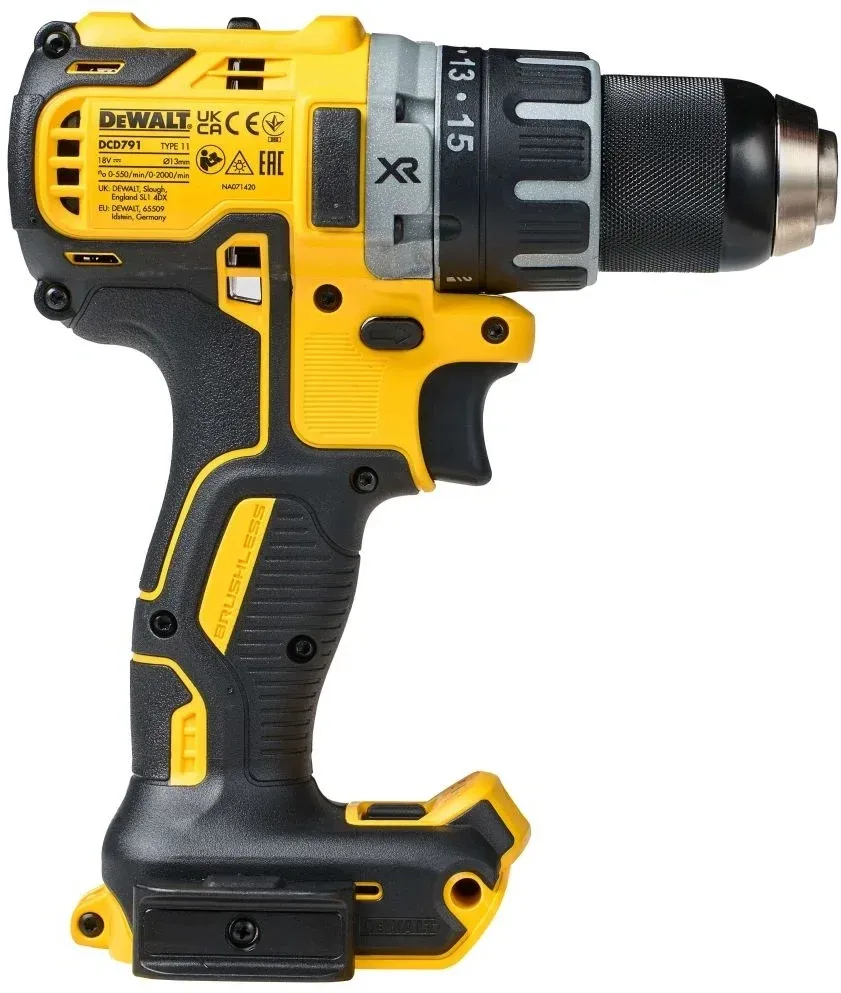 Дрель-шуруповерт DeWalt DCD791P2-QW 460Вт аккум. патрон:быстрозажимной кейс в комплекте - фото 6