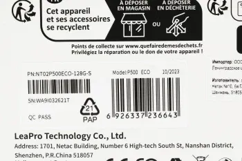 Флеш карта microSDXC 128GB Netac NT02P500ECO-128G-S P500 Eco w/o adapter - фото 8
